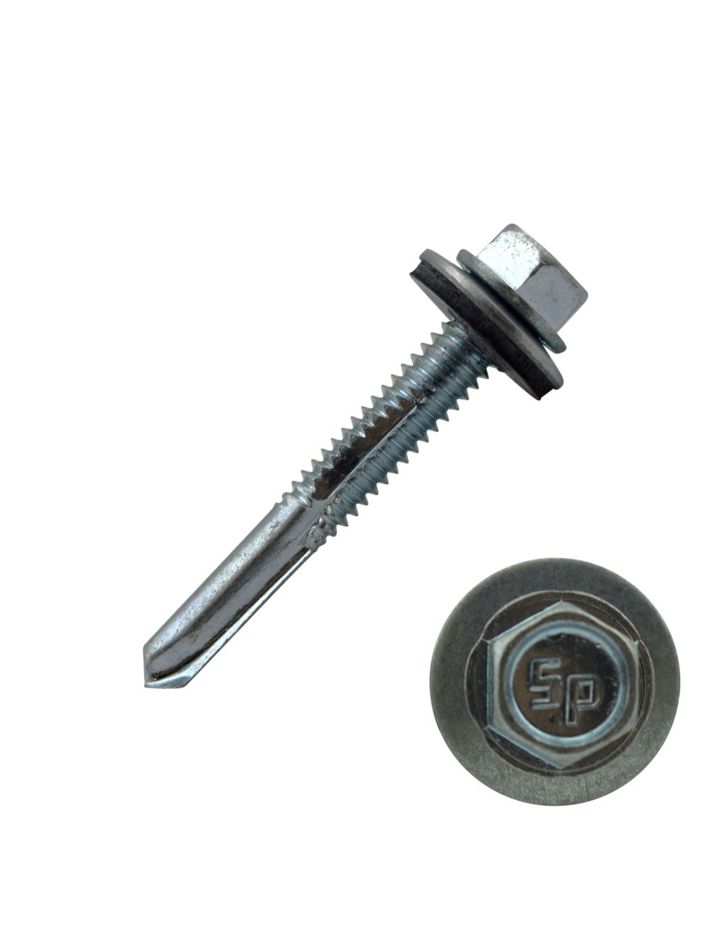Hex Head Washer Screw - #10 x 1.5in - Masonry Tools & Supplies